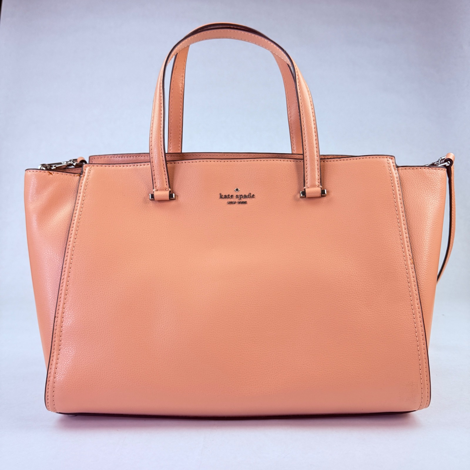 Kate Spade Patterson Drive Geraldine Satchel Rosy Cheeks Pink Leather Wkru5651